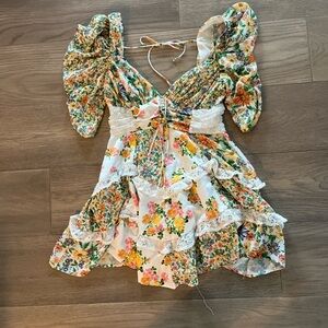 Floral Puff Sleeve Dress